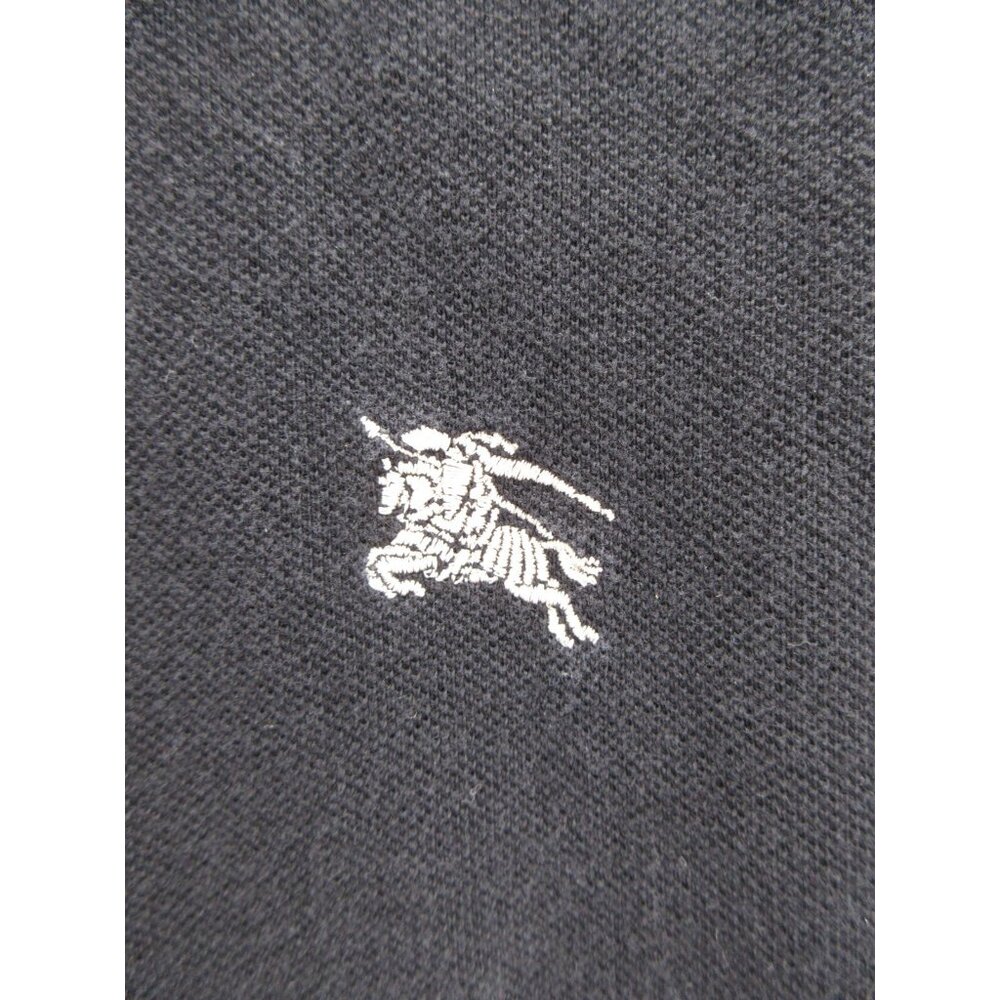 Burberry Brit Polo Shirt Large Golf Equestrian Knight Nova Check Trim - Picture 4 of 12